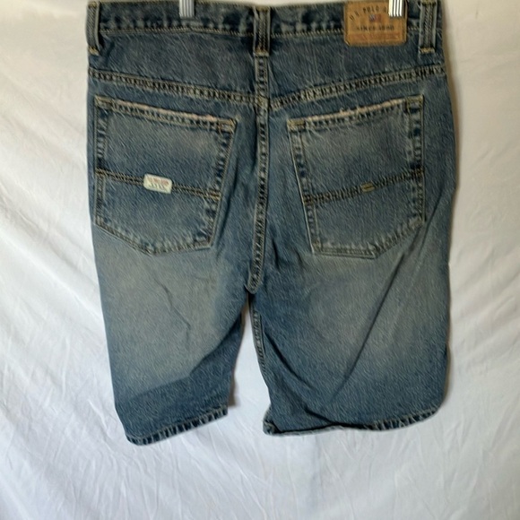 US Polo Assn: Men's Blue Baggy Denim Shorts- 33 - Picture 8 of 10